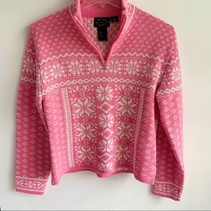 Obermeyer | Sweaters | Obermeyer Nordic Mimi Pink Wool Blend Cropped Sweater  | Poshmark